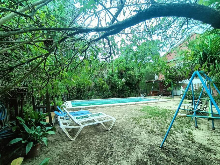 Casa Rural En El Campo Con Animales, Piscina Y Barbacoa Almodovar del Rio Bagian luar foto